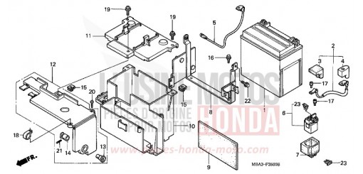 BATTERIE VT750C2V de 1997